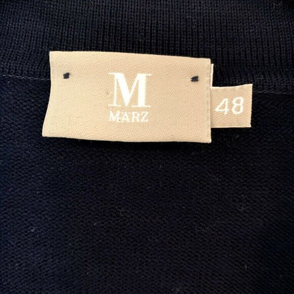 Marz M Superwash Merino Wool Polo Collar Sweater - Picture 5 of 8